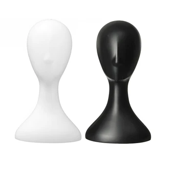 2 предмета, женская пластиковая голова, парик, женская модель, белая и черная