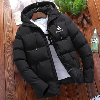 Зимняя новая мужская куртка, повседневная модная куртка большого размера