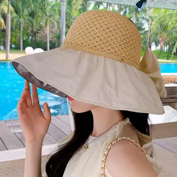 Модная женская шляпа с тиснением, Тонкая панама, подходящая по цвету к Летней шляпе для рыбалки