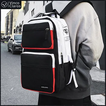 Модный мужской рюкзак большой емкости с несколькими карманами, школьный для подростка, трендовые сумки Cool Couple s унисекс 2024