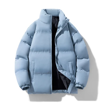 Новая мужская верхняя одежда из утолщенного утепленного хлопка Свободного кроя Мужское пальто Холодная и теплая хлопковая куртка Модные тенденции